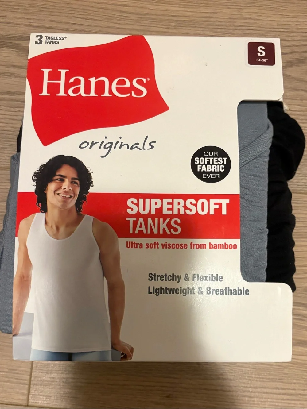 Hanes Supersoft Tank Tops - Black & Gray (3 Pack)